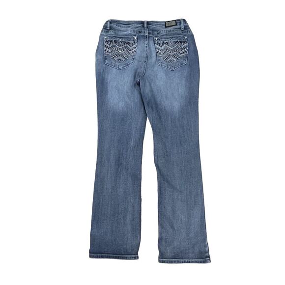 Earl Jeans Embellished Rhinestones Stretch Slim Boot Cut Size 10 Women’s Denim - Picture 2 of 13